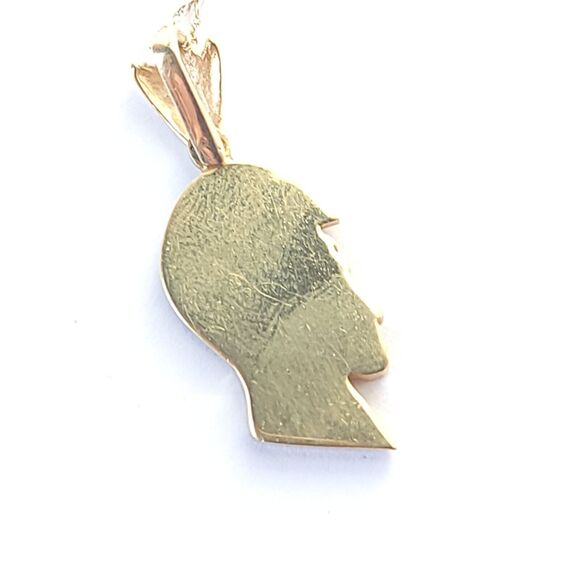 24K Gold Athena Pendant, Greek Goddess Necklace, Ancient Mythology Gold Charm - Picture 8 of 13